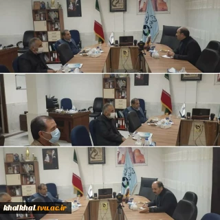 حضور نماینده محترم شهرستان های خلخال وکوثر در مجلس شورای اسلامی در دانشگاه فنی وحرفه ای استان وپی گیری مصوبات رییس دانشگاه فنی وحرفه ای کشور